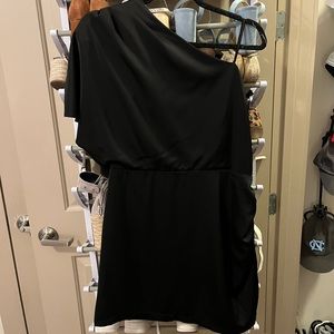 Silk One Shoulder Dress